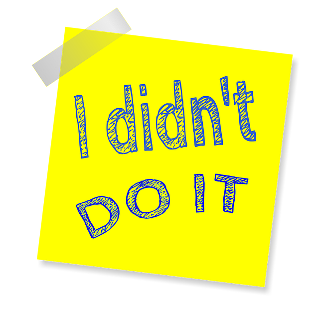 Free i didn't do it reminder post note illustration