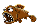 lantern fish, fish, jaw
