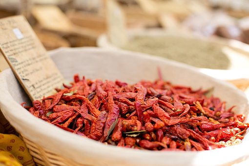 Free Dried Red Peppers Farmer'S Market photo and picture