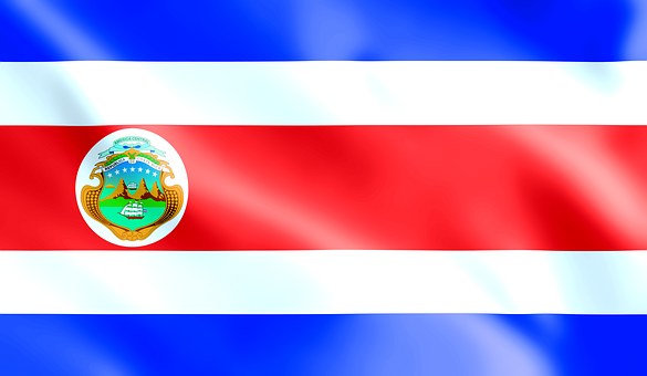 Free Flag Costa-Rica illustration and picture