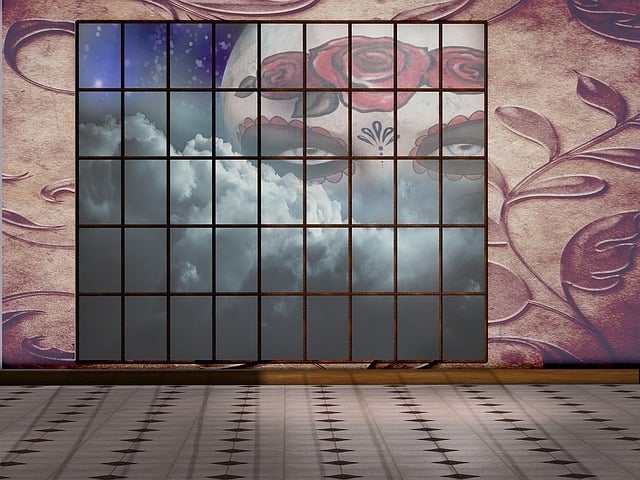 Free room window floor illustration