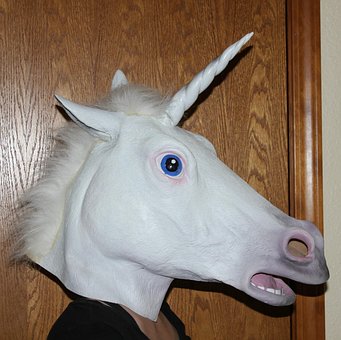 Einhorn, Maske, Tier, Maskiert, Gesicht