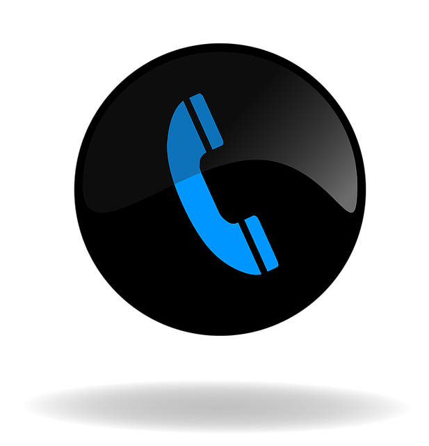 Free call call button black and blue button illustration