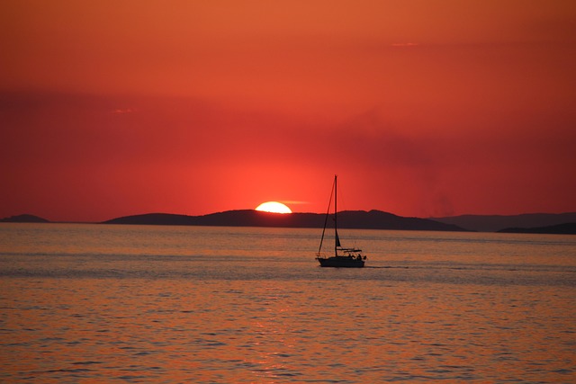 Free Sunset Sea photo and picture