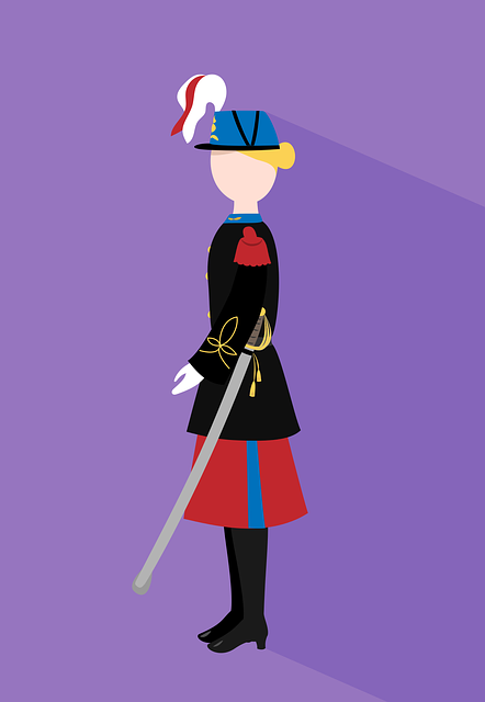 Free soldier woman officer illustration