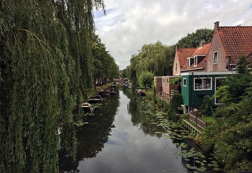 Kanal, Haus, Niederlande, Boote, Kanäle