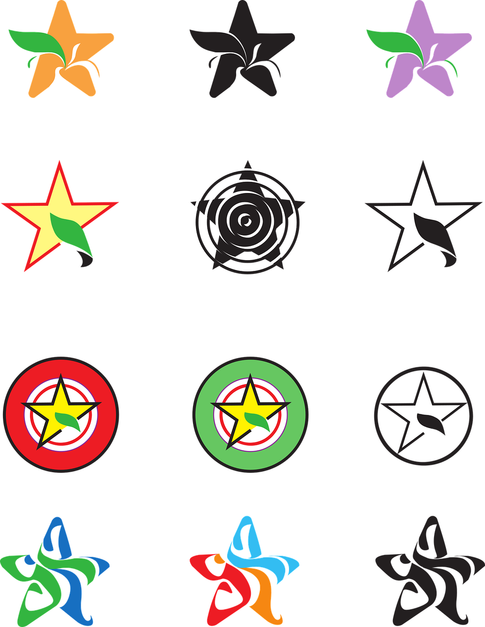 星星 图形艺术 矢量星 - 免费矢量图形Pixabay - Pixabay