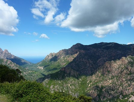 Corsica, Montanhas, Cordilheira