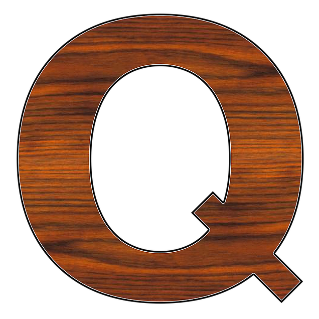 Free letter wood alphabet illustration