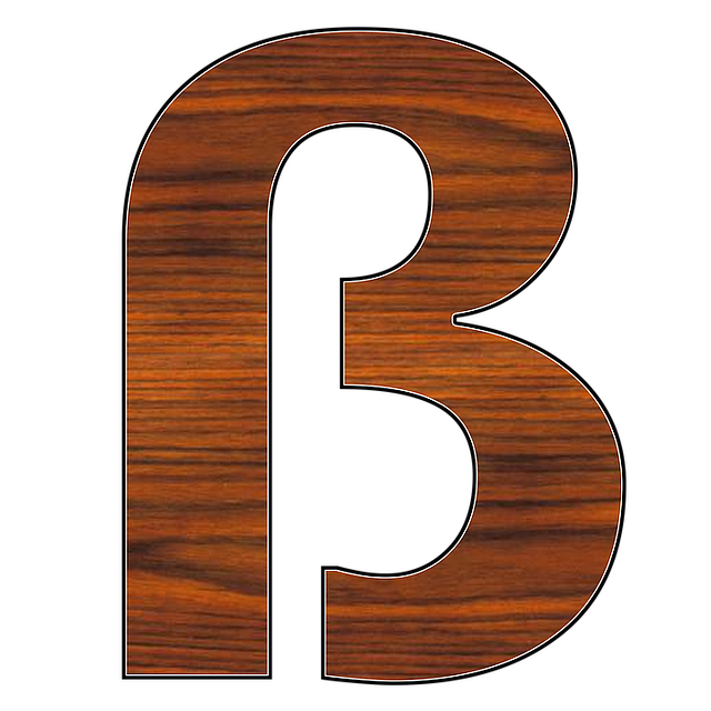 Free letter wood alphabet illustration