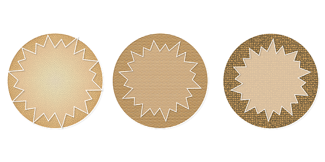 Free burst button icon illustration