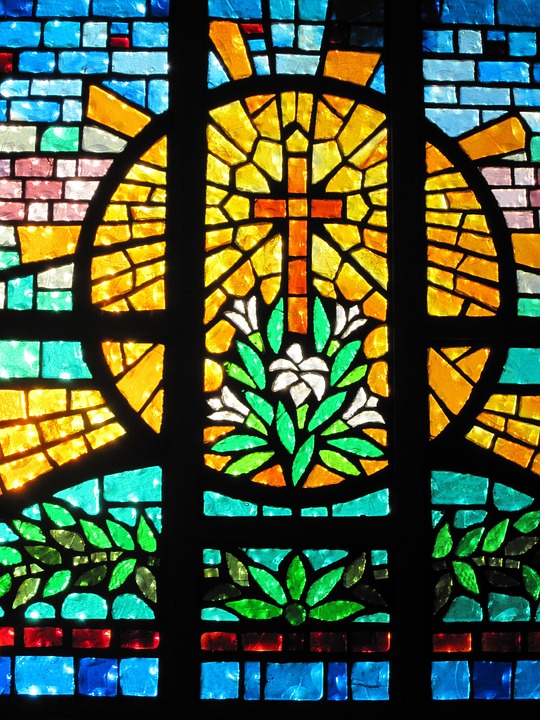 Stained Glass Cross Church · Free photo on Pixabay