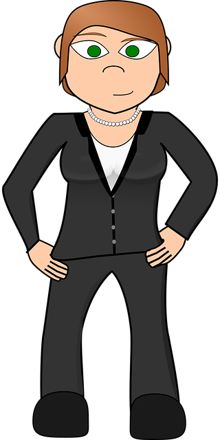 Business Frau, Zuversichtlich, Glücklich