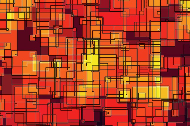 Free abstract squares arrangement illustration