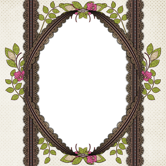Free lace glitter nature illustration
