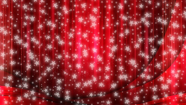 Download free HD stock image of Stars Christmas Free stars christmas curtain illustration