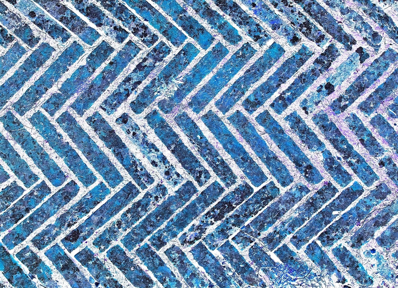 Download free HD stock image of Texture Blue Free texture blue bricks illustration