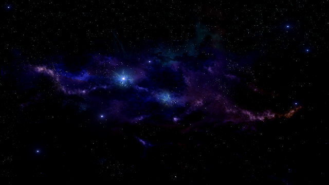 Free space universe science fiction illustration