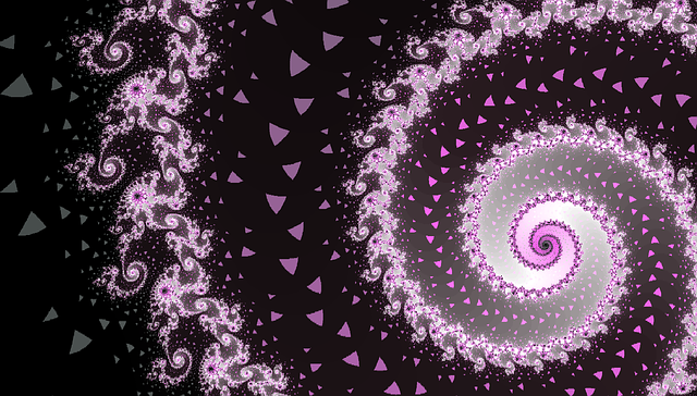 Download free HD stock image of Fractal Spiral Free fractal spiral purple illustration