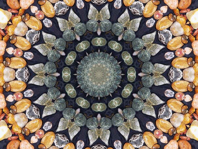 Free kaleidoscope wallpaper background illustration