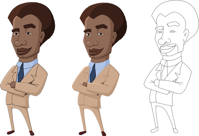 Free afro american afroamerican business illustration