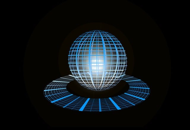 Free globe grid web illustration
