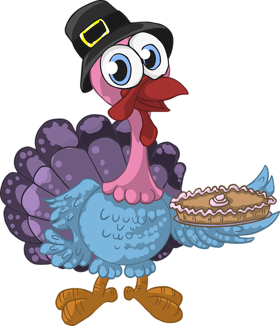 Free turkey animal pie illustration