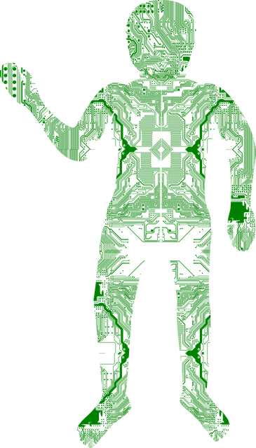 Free circuit android technology vector
