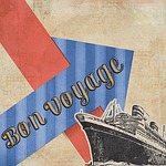 bon voyage, card, greeting