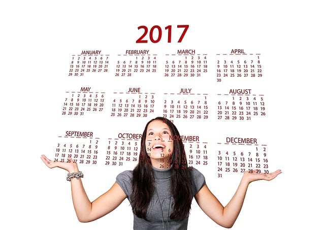 Free agenda calendar woman illustration