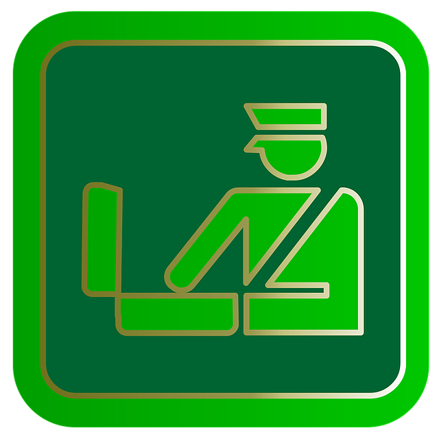 Free border customs immigration illustration