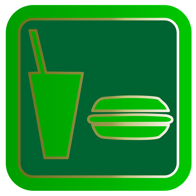 Fast Food, Food Court, Buton, Simbol