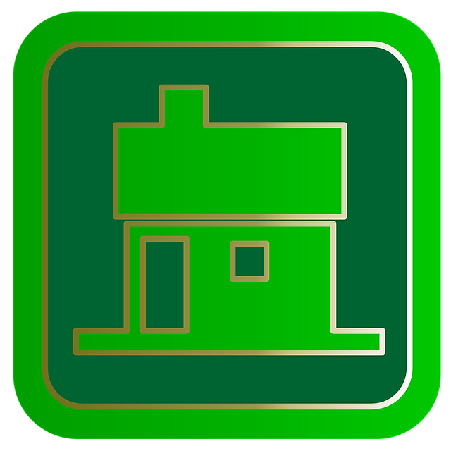 Free home real estate button illustration