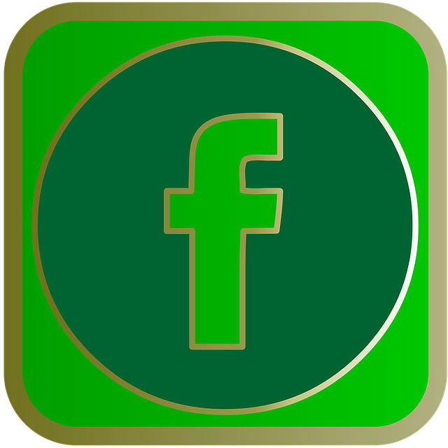 Free facebook social media button illustration