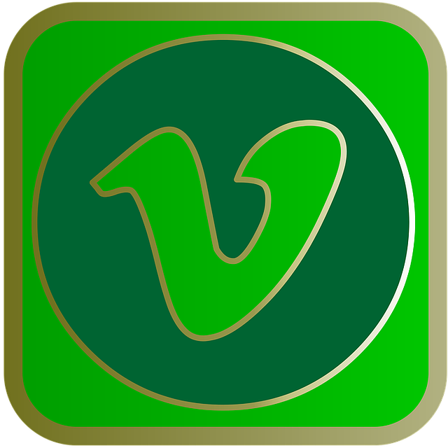 Free vimeo social media button illustration