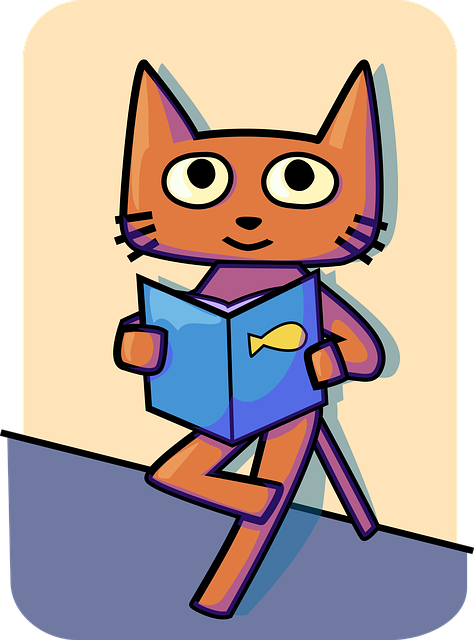 Download free HD stock image of Cat Book Free cat book reading vector