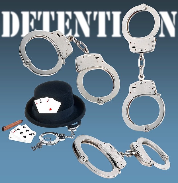 Free handcuffs detention arrest illustration