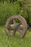 old wheel, wheel, cart