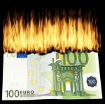 burn money, burn geldschein, destroy money