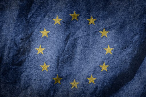 Vlajka, Eu, Evropa, Barvy, Foukat, Zemí