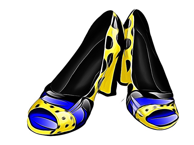 Schuhe, Polka Dots, Mode