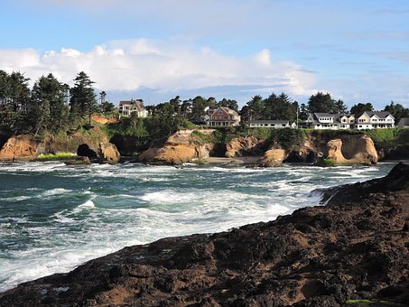 Depoe Bay, Oregon, Kyst, Ocean