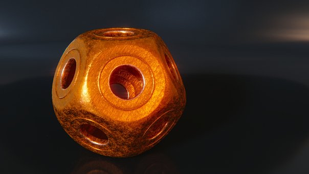 Dvanáctistěn, 3D, Kov