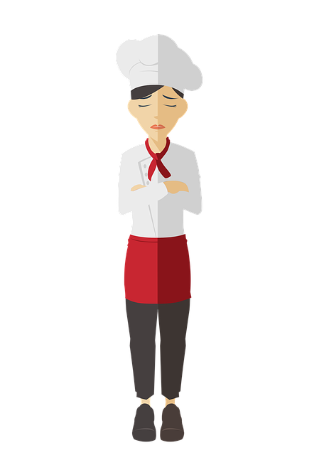 Free chef woman upset illustration