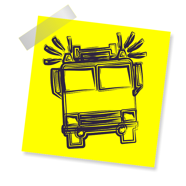 Free fire truck fire emergency illustration