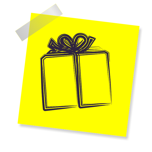 Free gift present box illustration