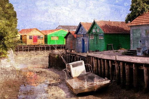 Free Cabin Fishing illustration and picture