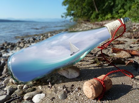 Free Bottle Seashore photo and picture