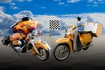 motorcycle, moped, motor scooter