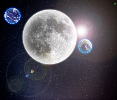 Maan, De Ruimte, Planeet, Natuur